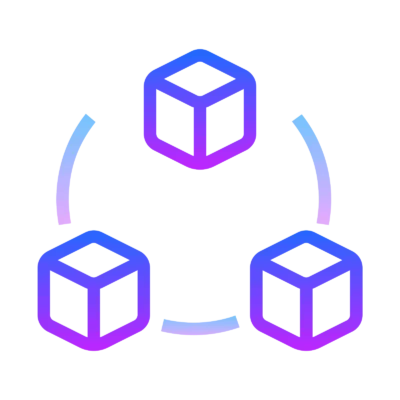 Abstract blockchain network representing cryptocurrency infrastructure