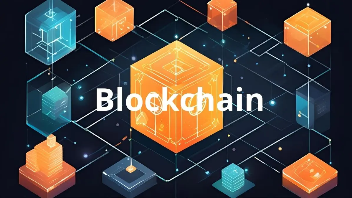 Illustration explaining what blockchain is for beginners in simple terms