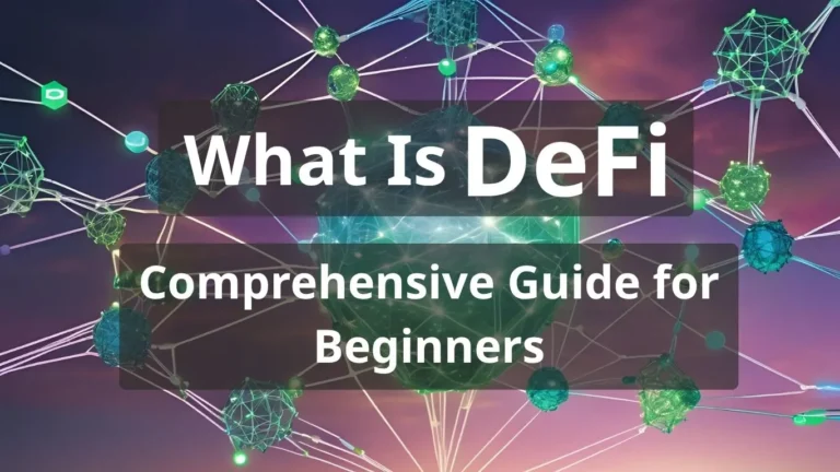 Illustration explaining what DeFi is – beginner-friendly blockchain finance guide